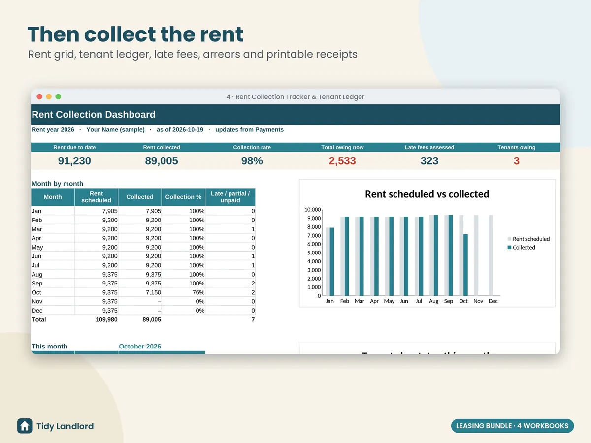 Rent collection tracker