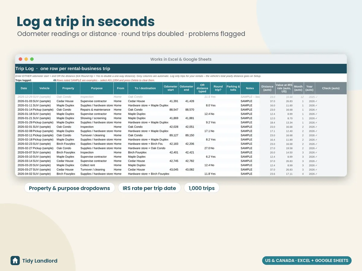 Trip log