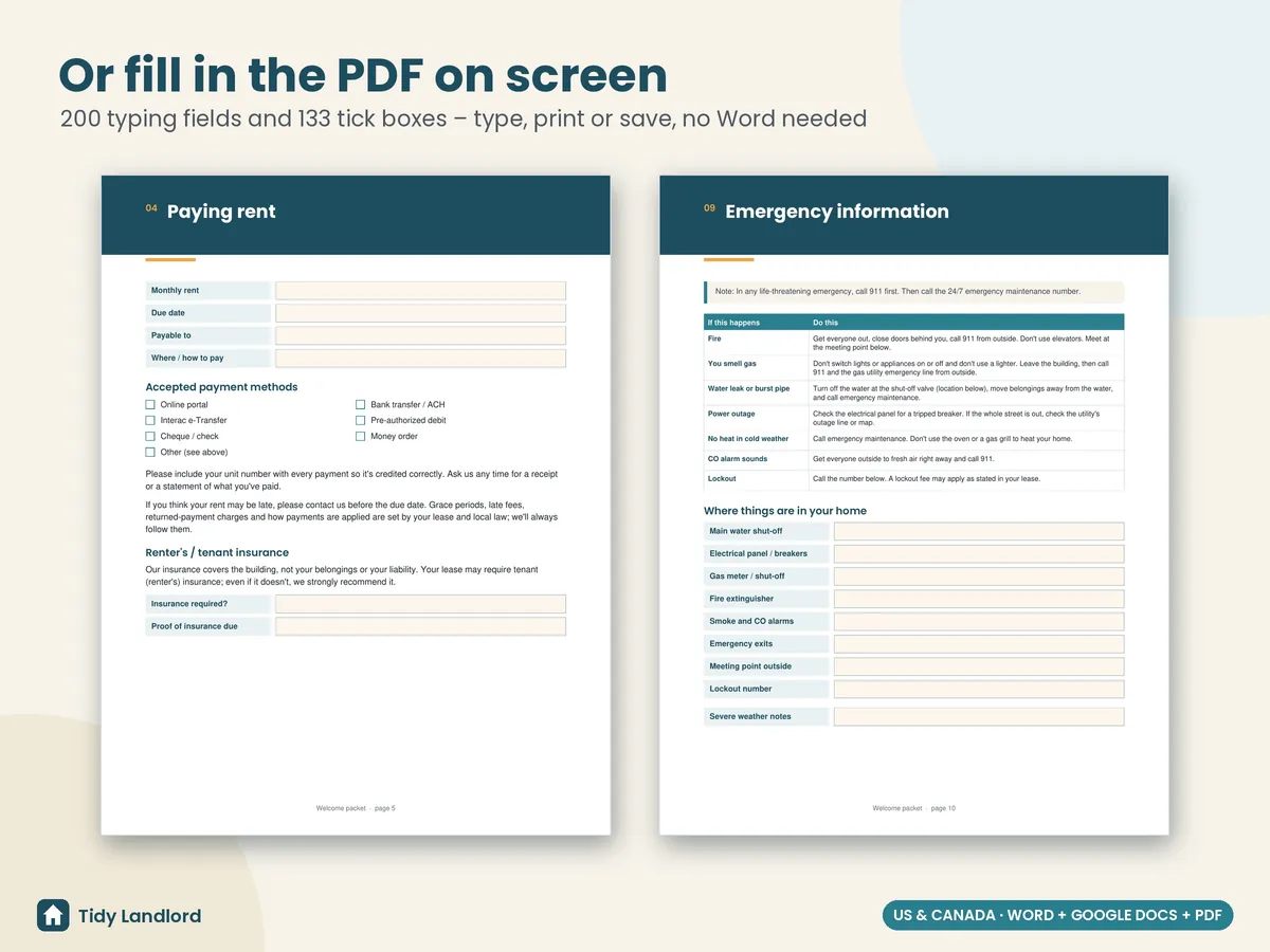 Fillable PDF
