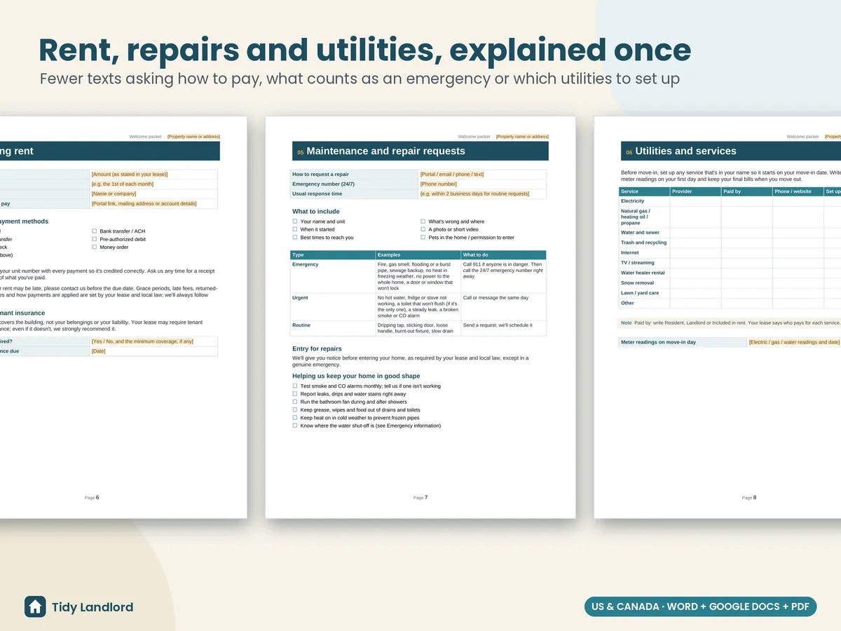 Rent, repairs and utilities
